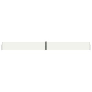 vidaXL Auvent latéral rétractable Crème 117x1200 cm