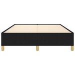 vidaXL Cadre de lit Noir 140x190 cm Tissu