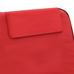 vidaXL Tapis de plage pliables 2 Pièces Acier et tissu Rouge