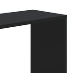 vidaXL Bibliothèque 5 niveaux noir 80 5x23 5x162 5 cm bois ingénierie