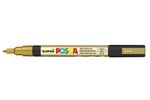 Marqueur pointe conique fine pc3m 0 9 - 1 3mm or x 12 POSCA