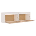 vidaXL Armoires murales 2 Pièces Blanc 60x30x35 cm Bois de pin massif