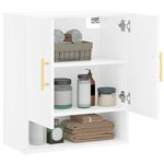 vidaXL Armoire murale blanc 60x31x70 cm bois d'ingénierie