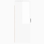 vidaXL Armoires murales 2 Pièces blanc brillant bois d'ingénierie