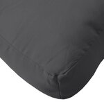 vidaXL Coussins de palette lot de 3 anthracite mélangé tissu