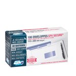 Enveloppe 112 x 225 mm secure gpv 90 g avec fenêtre 45 x 100 mm blanche - boîte de 100