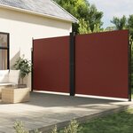 vidaXL Auvent latéral rétractable marron 220x1000 cm