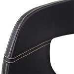 vidaXL Chaises à manger lot de 2 noir bois courbé et similicuir