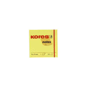 Lot de 3 notes adhésifs 'jaune', 538 mm KORES