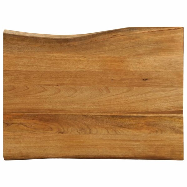 vidaXL Dessus de table 90x60x2 5 cm bord vivant bois massif manguier