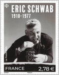 Timbre - Eric Schwab (1910-1977) - Lettre verte