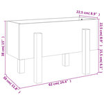 vidaXL Jardinière 62x30x38 cm bois massif douglas