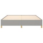 vidaXL Cadre de lit Gris clair 160x200 cm Tissu