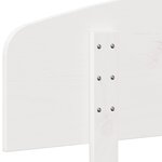 vidaXL Tête de lit blanc 120 cm bois massif de pin