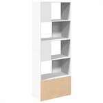 vidaXL Bibliothèque blanc 70x36x189 cm bois d'ingénierie