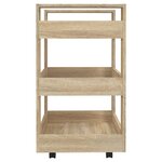 vidaXL Chariot de cuisine Chêne sonoma 60x45x80 cm Bois d'ingénierie