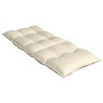 vidaXL Coussins de chaise à dossier haut lot de 6 crème tissu oxford