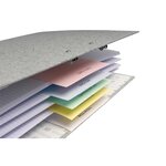 Paquet 100 Fiches Intercalaires Horizontales Unies Perforées - 105x240mm - Couleurs Assorties - X 12 - Exacompta