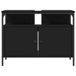 vidaXL Armoire lavabo de salle de bain noir 80x30x60 cm