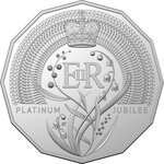 Pièce de monnaie 50 cents Australie Jubilé de Platine 2022