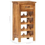 vidaXL Casier à bouteilles 40x30x80 cm Bois d'acacia massif