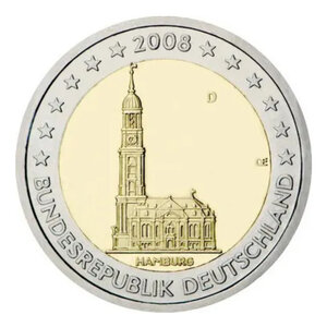 2 euros commémorative Allemagne 2008 - Hambourg.