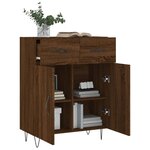 vidaXL Buffet chêne marron 69 5x34x90 cm bois d'ingénierie