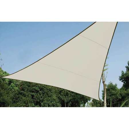 Perel Voile d'ombrage triangulaire 3 6 m Couleur crème GSS3360