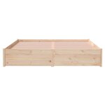 vidaXL Cadre de lit sans matelas bois massif 160x200 cm