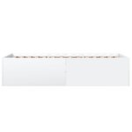 vidaXL Cadre de lit blanc 90x190 cm bois d'ingénierie