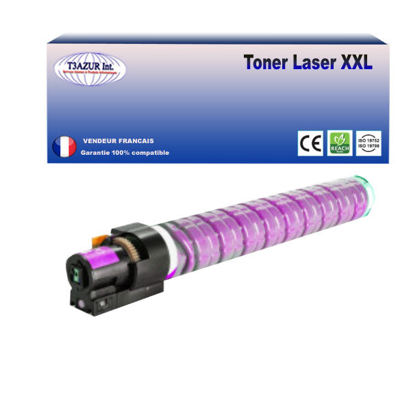 Toner compatible avec ricoh imc2000  imc2000a  imc2500  imc2500a  remplace ricoh 842313/842309 - magenta - 10 500 pages - t3azur