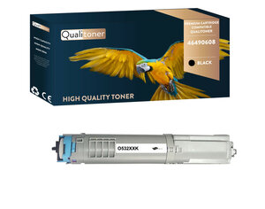 Qualitoner x1 toner 46490608 noir compatible pour oki