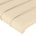 vidaXL Tête de lit à LED Crème 83x16x78/88 cm Tissu
