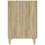 Bureau table poste de travail meuble d'ordinateur informatique étude chêne sonoma 140 x 50 x 75 cm bois d'ingénierie brun 02_0023650