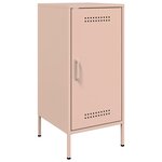 vidaXL Buffets 2 Pièces rose 36x39x79 cm acier laminé à froid