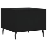 vidaXL Table basse Noir 50x50x40 cm Bois d'ingénierie