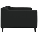 vidaXL Lit de repos noir 90x200 cm tissu