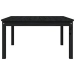 vidaXL Table de jardin noir 82 5x82 5x45 cm bois massif de pin