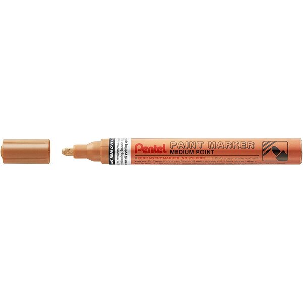 Marqueur peinture paint marker  pointe moyenne  bronze pentel