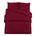 vidaXL Ensemble de housse de couette Bordeaux 260x220 cm Microfibre