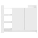 vidaXL Buffet blanc 100x35x75 cm bois d'ingénierie