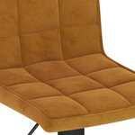 vidaXL Tabourets de bar lot de 2 marron velours