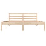 vidaXL Cadre de lit bois de pin massif 150x200 cm très grand