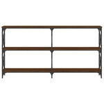 vidaXL Table console chêne marron 200x28x80 5 cm bois d'ingénierie