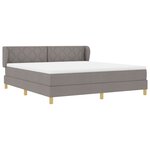 Lit Box Spring vidaXL avec Matelas en Taupe  180x200 cm  Tissu