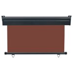 vidaXL Auvent latéral de balcon 120x250 cm Marron
