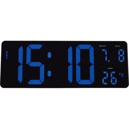 Horloge LCD murale ou à poser ALBA