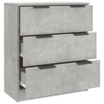 vidaXL Buffet Gris béton 60x30x70 cm Bois d'ingénierie