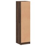 vidaXL Buffet avec porte en verre chêne marron 35x37x142 cm