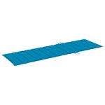 vidaXL Chaise longue double et coussins bleu Pin imprégné